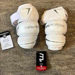 White Lacrosse Arm Pads